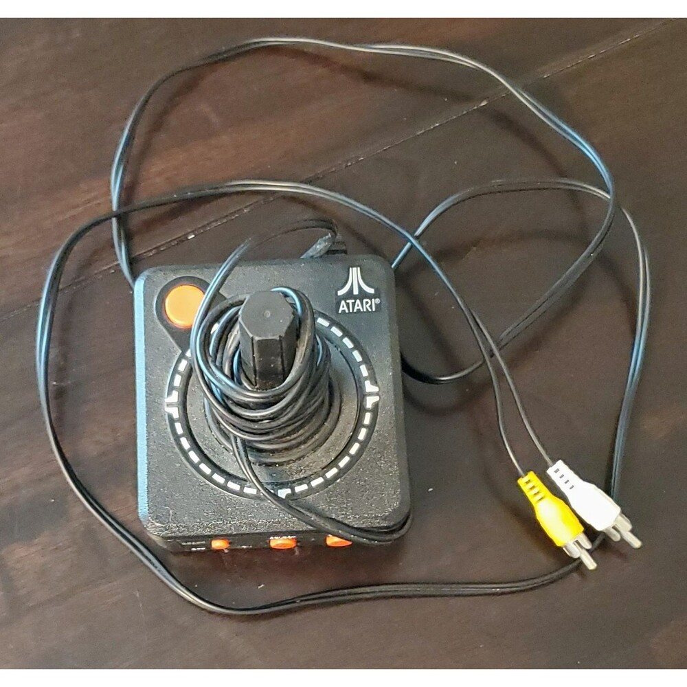 Atari TV Games Plug & Play Wired Joystick w/ AV RCA Cable Atari 2600 0054TRU